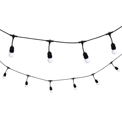 Girlanda 6,2 m E27 10xG45 mleczny 36V 6W