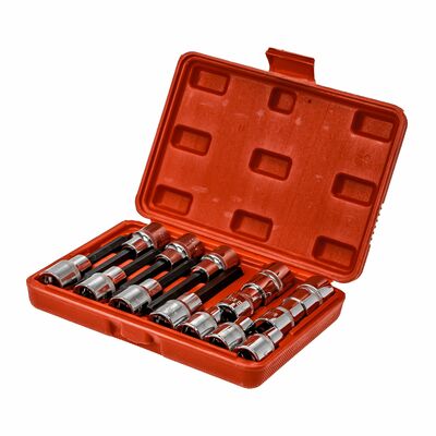 FASTER TOOLS Klucze nasadowe TORX 1/2” 15cz.