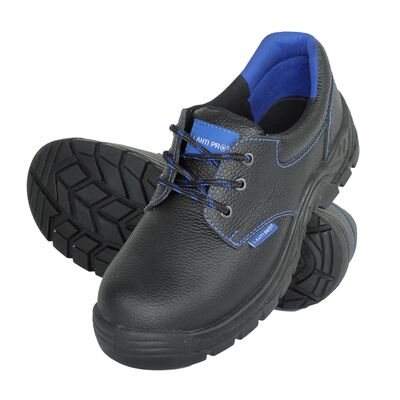 Półbuty obuwie bezpieczne LAHTI PRO skórzane czarno niebieskie 43