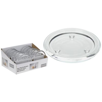 Podstawka pod świeczkę szklana 1,5 x 10,5 cm