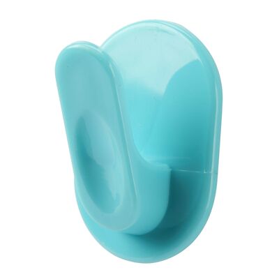 Wieszaki samoprzylepne plastikowe 3 sztuki NIKO niebieski