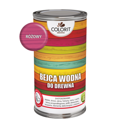 Colorit Drewno Bejca wodna do drewna Różowy 0,5 l