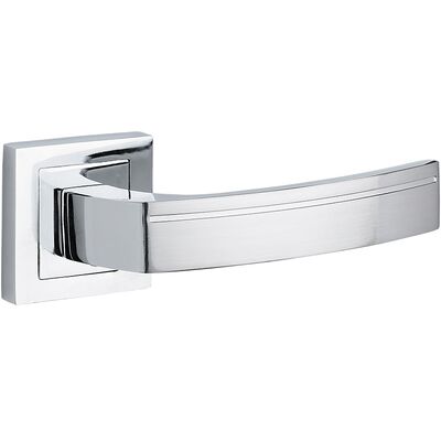 Klamka uniwersalna PARVA satyna/chrom