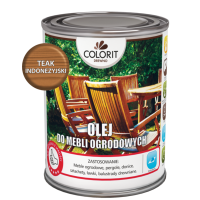 Colorit Drewno Olej do mebli ogrodowych Teak indonezyjski 0,75 l