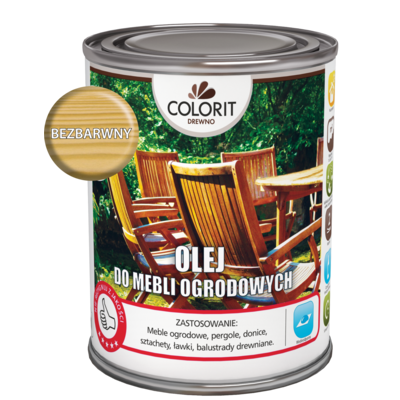 Colorit Drewno Olej do mebli ogrodowych Bezbarwny 0,75 l