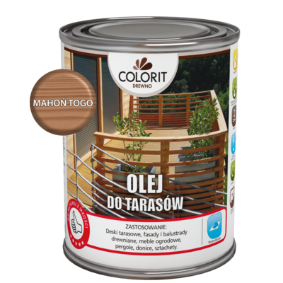Colorit Drewno Olej do tarasów Mahoń togo 0,75 l