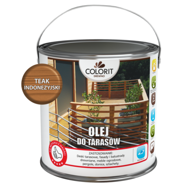 Colorit Drewno Olej do tarasów Teak indonezyjski 2,5 l
