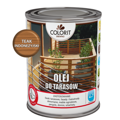 Colorit Drewno Olej do tarasów Teak indonezyjski 0,75 l