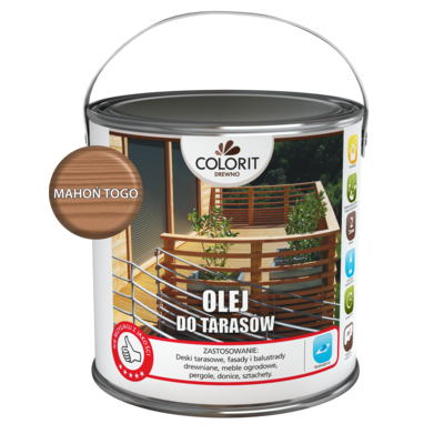 Colorit Drewno Olej do tarasów Mahoń togo 2,5 l