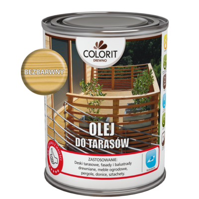 Colorit Drewno Olej do tarasów Bezbarwny 0,75 l