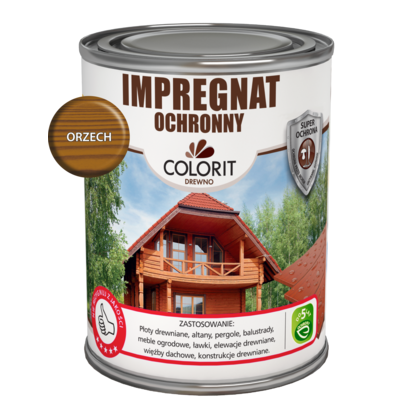 Colorit Drewno Impregnat ochronny orzech 0,75 l