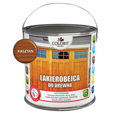 Colorit Drewno Lakierobejca do drewna Kasztan 2,5 l