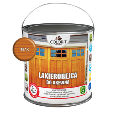 Colorit Drewno Lakierobejca do drewna Teak 2,5 l