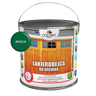 Colorit Drewno Lakierobejca do drewna Akacja 2,5 l