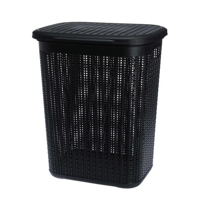 Kosz na bieliznę 50 l WILLOW czarny