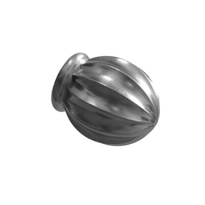 Zakończenie Milos 25 mm do karnisza Barok nikiel