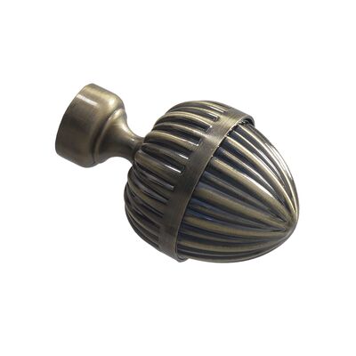 Zakończenie Opera 25 mm do karnisza Barok mosiądz antyczny