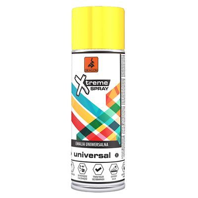 DRAGON Emalia  uniwersalna w aerozolu 400 ml żółta RAL 1018