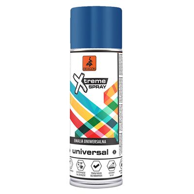 DRAGON Emalia  uniwersalna w aerozolu 400 ml niebieski ciemny RAL 5010