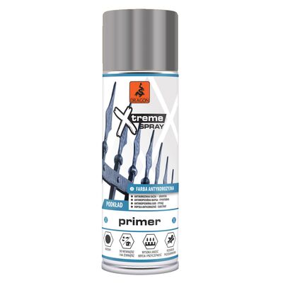 DRAGON Farba antykorozyjna - podkład w aerozolu 400 ml szara RAL 7040