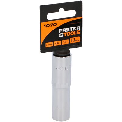 FASTER TOOLS Nasadka długa sześciokątna 1/2” 13 mm