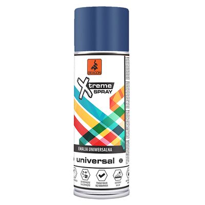 DRAGON Emalia  uniwersalna w aerozolu 400 ml granatowy RAL 5002