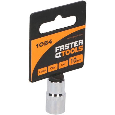 FASTER TOOLS Nasadka sześciokątna 1/4” 10 mm