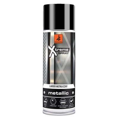 DRAGON Lakier metaliczny w aerozolu 400 ml czarny