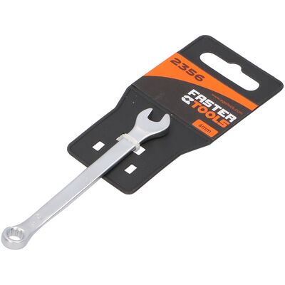FASTER TOOLS Klucz płasko-oczkowy satyna 6 mm