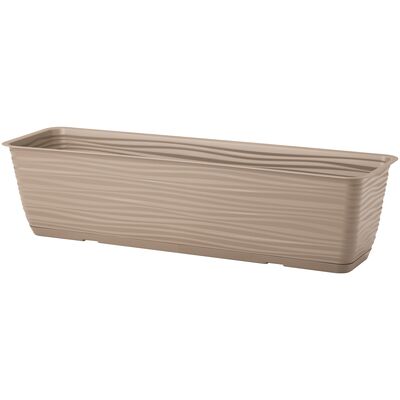 Skrzynka Sahara z podstawką 60 cm szaro-beżowa