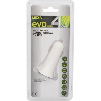 Ładowarka samochodowa 3xUSB 5,2A 4CAR