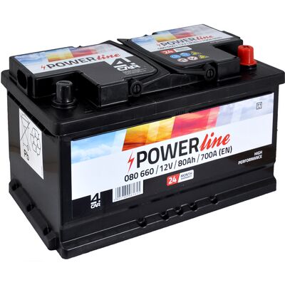 Akumulator 80 Ah +P 700A 12V 4Car POWER line