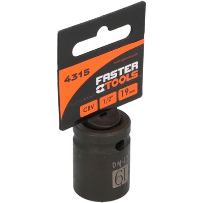 FASTER TOOLS Nasadka udarowa sześciokątna 1/2” 19 mm