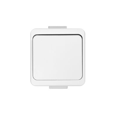 Łącznik zwierny Tormenta biały natynkowy IP44