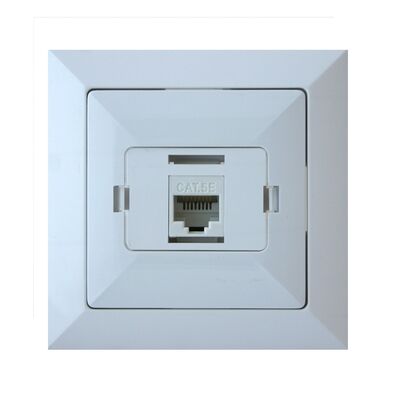 Gniazdo komputerowe Perła białe