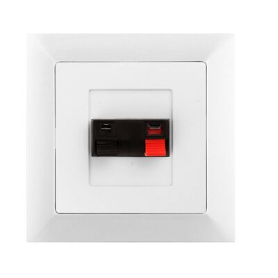 Gniazdo głośnikowe Medium białe