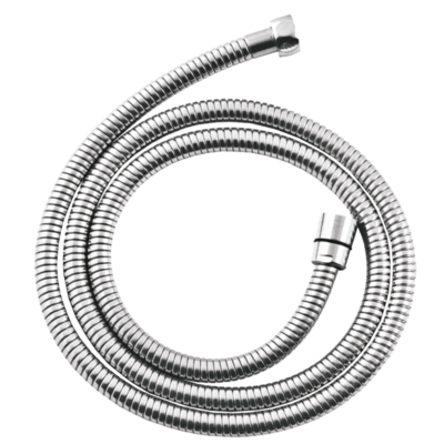 Wąż natryskowy stalowy o pojedynczym splocie 150 cm chrom Invena