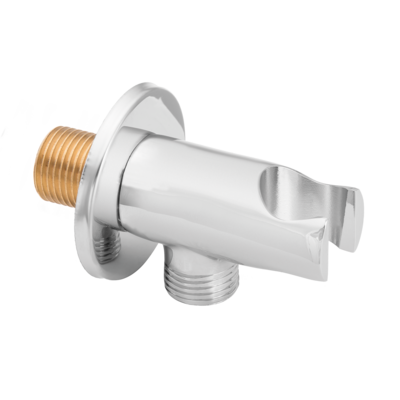 Przyłącze kątowe z uchwytem na słuchawkę chrom Invena