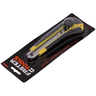 FASTER TOOLS Nóż do tapet 18 mm z pokrętłem