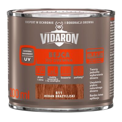VIDARON Bejca do drewna Heban Brazylijski B11 0,2 l