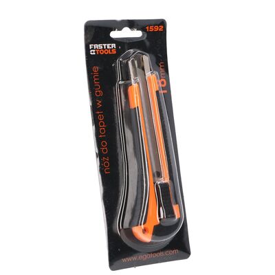 FASTER TOOLS Nóż do tapet w gumie 18 mm