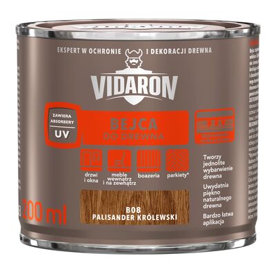 VIDARON Bejca do drewna Palisander Królewski B08 0,2 l