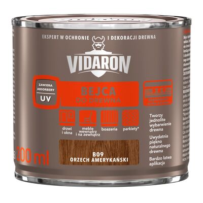 VIDARON Bejca do drewna Orzech Amerykański B09 0,2 l