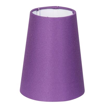 Abażur CONE stożek 12,5 x 15 cm E14 fioletowy CANDELLUX