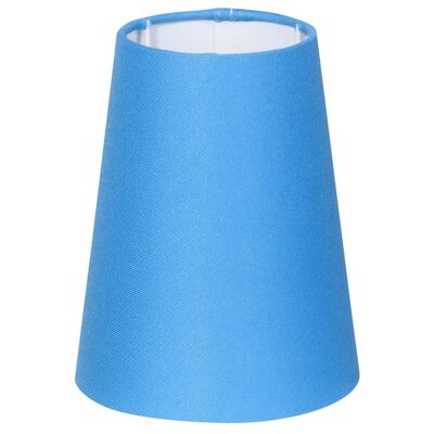 Abażur CONE stożek 12,5 x 15 cm E14 niebieski CANDELLUX