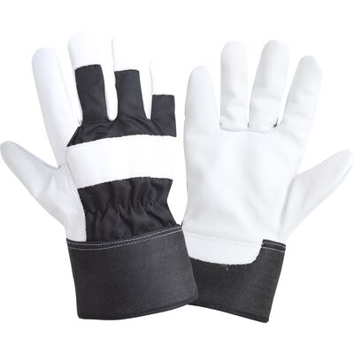 Rękawice ochronne z skóry bydlęcej LAHTI PRO czarne 10