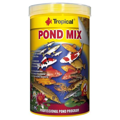 Pokarm dla ryb pond mix płatek 1000 ml / 160 g Tropical