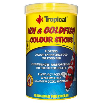 Pokarm dla ryb pływający koigoldFish Colour Sticks worek 1000 ml / 90 g Tropical