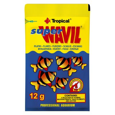 Pokarm dla ryb SUPER WAVIL płatek 12g Tropical