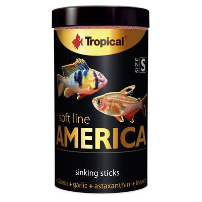 Pokarm dla ryb Soft Line America size S 250 ml / 140 g Tropical